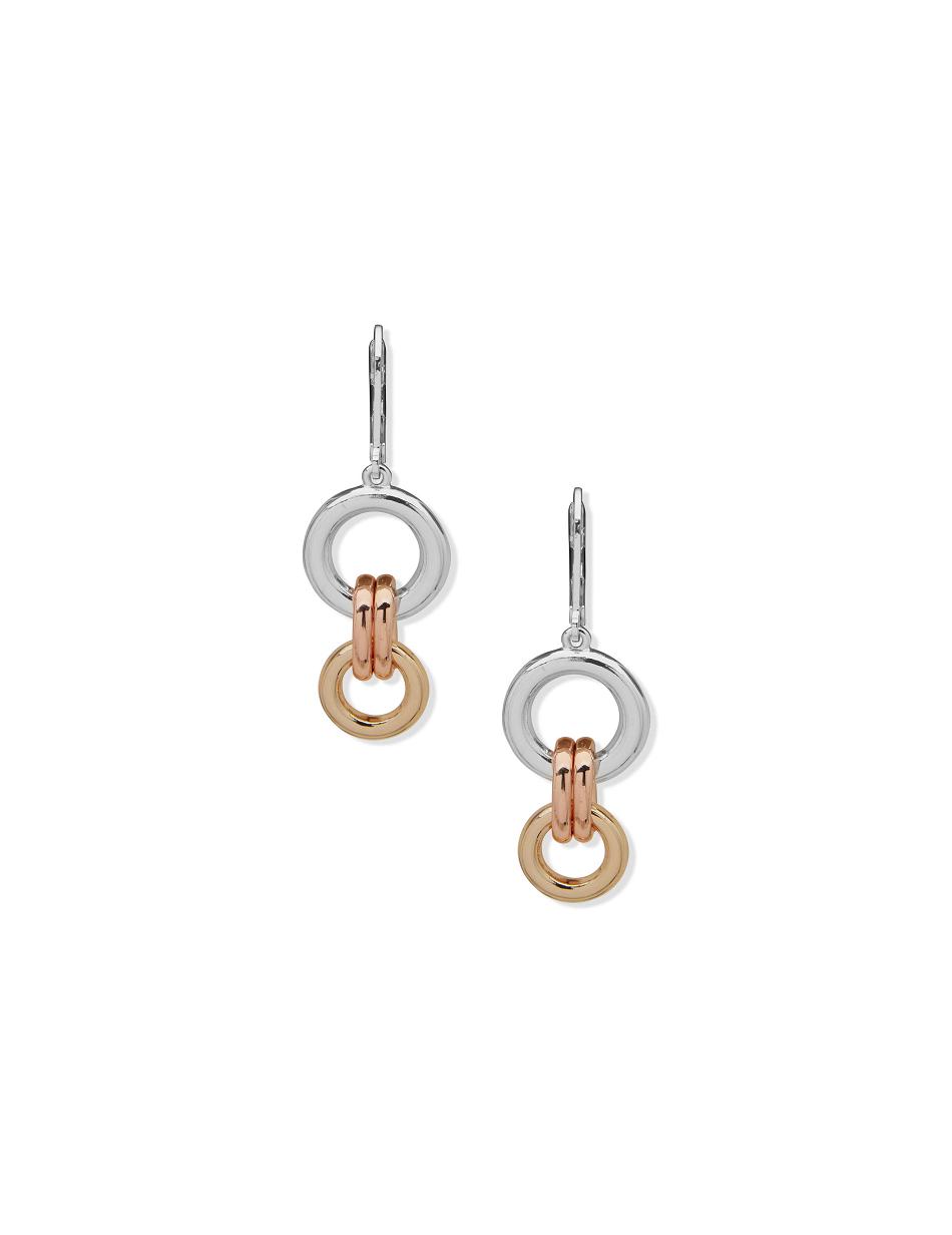 Earring Anne Klein Double drop Mixed Metal Pierced   | QWE-1841801